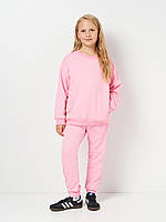 Костюм підлітковий (світшот + штани) демісезон, рожевий 146 см. Рожевий