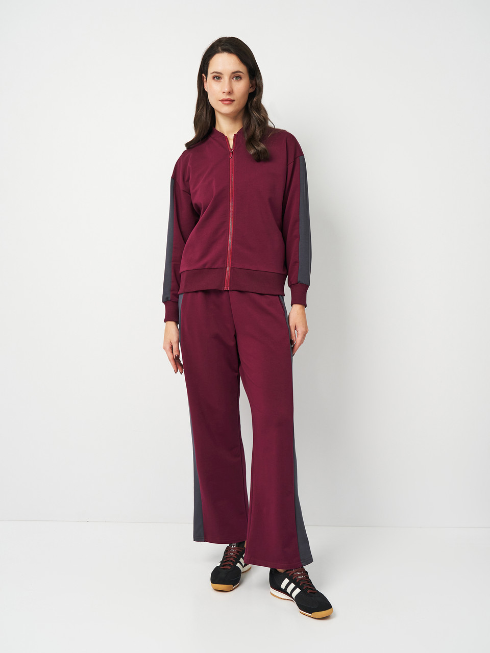 Костюм (толстовка, штани) 25/Ж610-13+25/Ж623-13 Мальта S Бордовий (2901000463568), фото 1