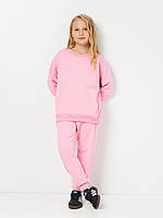 Костюм для дівчат (світшот + штани) демісезон, рожевий 122 см. Рожевий