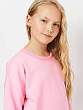 Костюм для дівчат (світшот + штани) демісезон, рожевий 140 см. Рожевий, фото 6