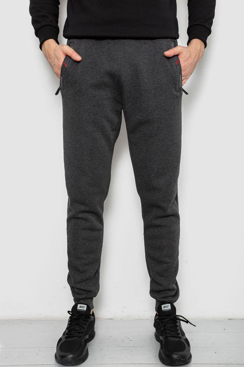 Спортивні штани чоловічі на флісі, колір сірий, 244R41558, фото 1
