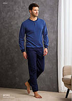Чоловічий одяг для дому (костюм домашній кофта + штани) IlGranchio GP2092 Синій 5XL