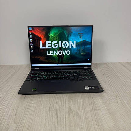 Б/в Ігровий ноутбук Б-клас Lenovo Legion 5 Pro 16ITH6H 16" 2560x1600| i9-11950H| 16GB RAM| 512GB SSD NVMe| RTX 3070 8GB, фото 1