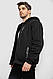 Кофта чоловіча на блискавці, колір чорний, 244R2652, фото 4