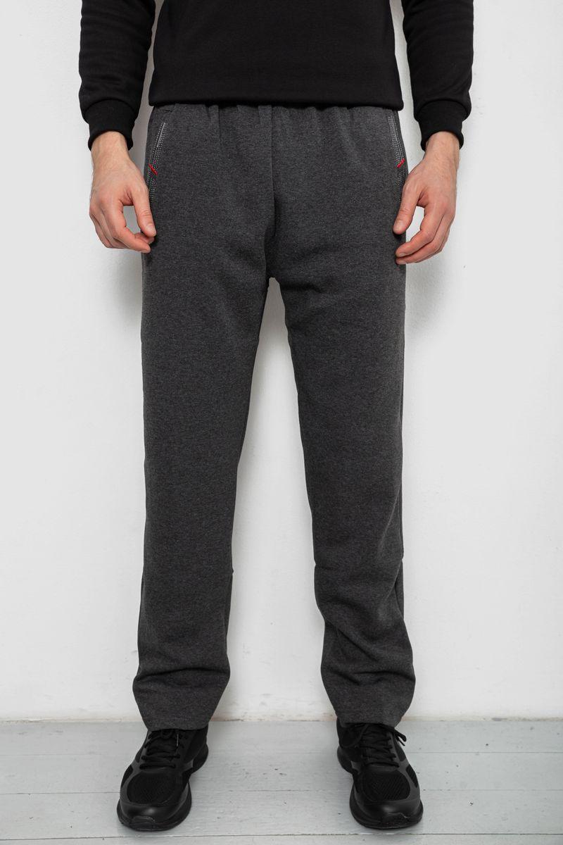 Спортивні штани чоловічі на флісі, колір сірий, 244R41753, фото 1