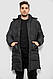 Куртка чоловіча зимова подовжена, колір чорний, 244RH76-30D, фото 2