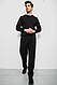 Спортивні штани на флісі, колір чорний, 244R41597, фото 2