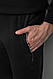 Спортивні штани чоловічі на флісі, колір чорний, 244R6120, фото 5