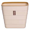 Відро для сміття на дверцята 6 (л) відро для сміття пластикове навісне Бежевий HP-45-18BE, фото 3