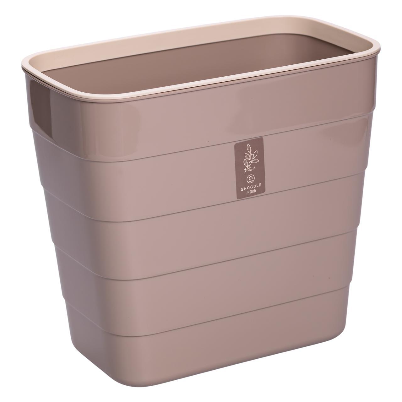 Відро для сміття на дверцята 6 (л) відро для сміття пластикове навісне Коричневий HP-45-18CR, фото 1