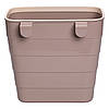 Відро для сміття на дверцята 6 (л) відро для сміття пластикове навісне Коричневий HP-45-18CR, фото 5