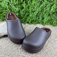 Калоші сабо чоловічі утеплені VS-0018147-2 Коричневі