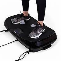 Вібраційна платформа з еспандерами inSPORTline Julisa — віброплатформа для схуднення, фітнесу та масажу вдома