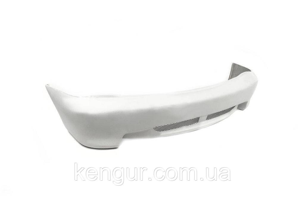 Накладка на задній бампер (під фарбування) для Volkswagen Caddy 2004-2010 рр, фото 1