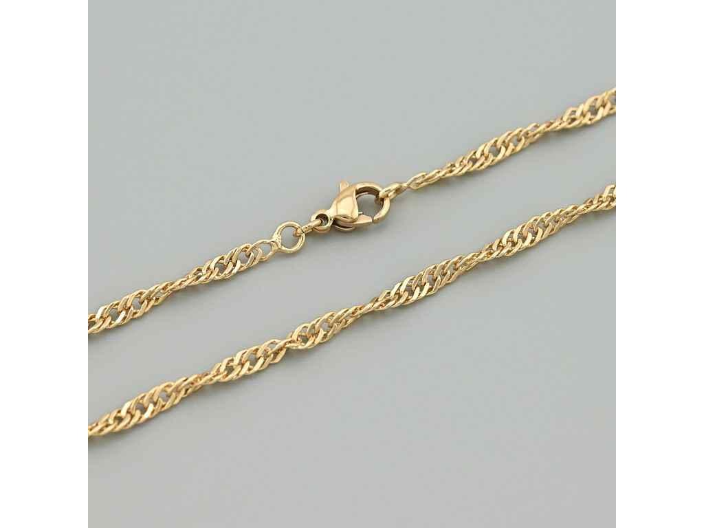 Ланцюжок Кордовий 55899 3мм позолота 18К ТМ XUPING, фото 1