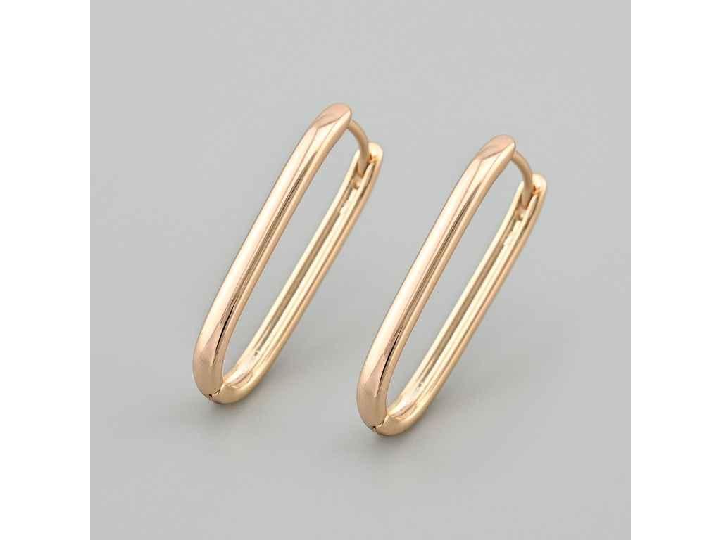 Сережки Тесс 54039 29х3мм вага позолота 18К ТМ XUPING, фото 1