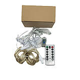 Гірлянда штора-водоспад LED 200 мультиколор USB, фото 3