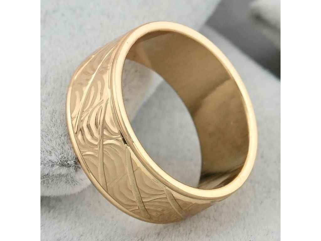 Каблучка 30209 8мм позолота 18К р.19 ТМ XUPING, фото 1