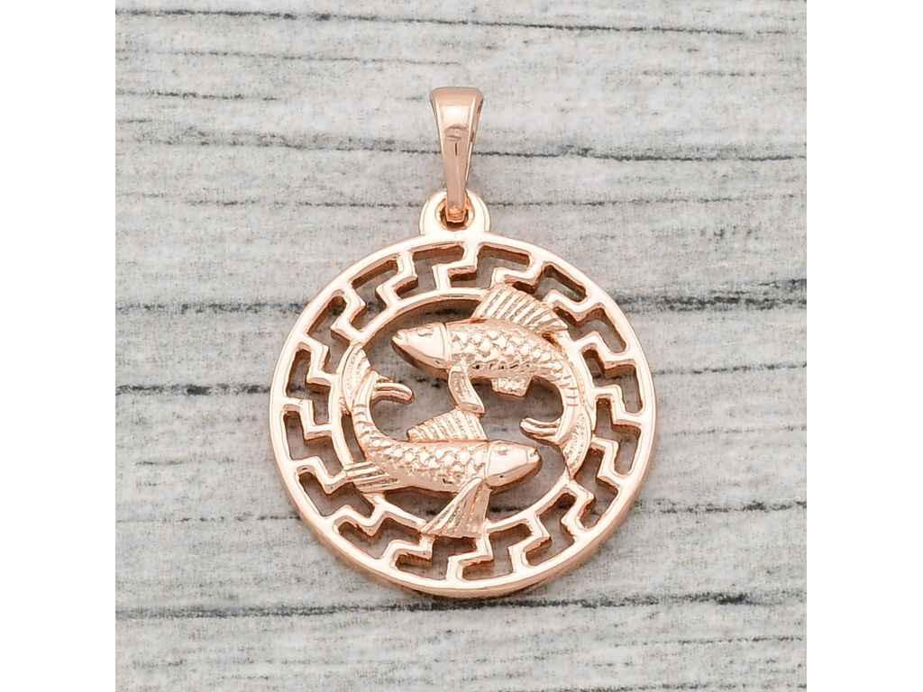 Пiдвiска 28х20мм Знак зодіаку Риби 80749 позолота РО ТМ XUPING, фото 1