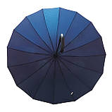 Парасолька-тростина напівавтомат Swifts  SW1665 на 16 карбонових спиць темно -синя 93 см, фото 2