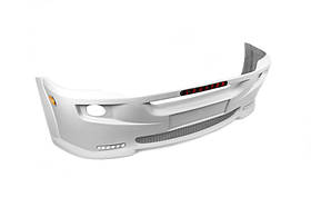 Накладка на передній бампер 2012-2025 (LED, під фарбування) для Volkswagen Crafter рр