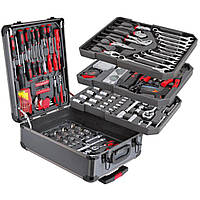 Набір інструментів у валізі 408 шт, з тріскачкою / Великий універсальний набір ключів для дому та ремонту