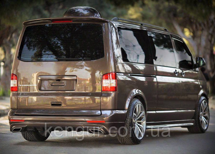 Накладка на задній бампер Sport 2 (під фарбування) для Volkswagen T5 Multivan 2003-2010 рр, фото 1