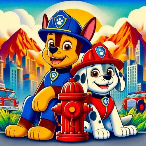 Алмазна мозаїка "Дві собачки" 30х40 см [tsi280199-TSI], фото 1