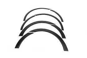 Накладки на арки (SW, 6 шт, чорні, ABS-пластик) для Toyota Avensis 2009-2018 рр