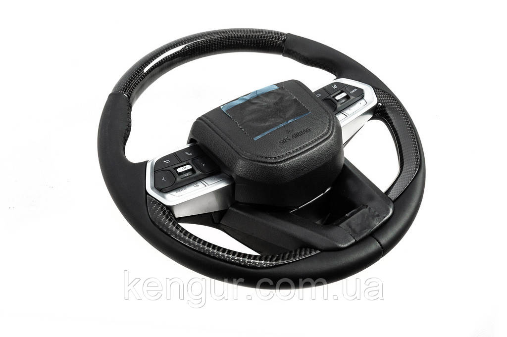 Кермо у зборі TLC300-дизайн (Натуральний карбон) для Toyota Land Cruiser 200 2007-2021 рр, фото 1