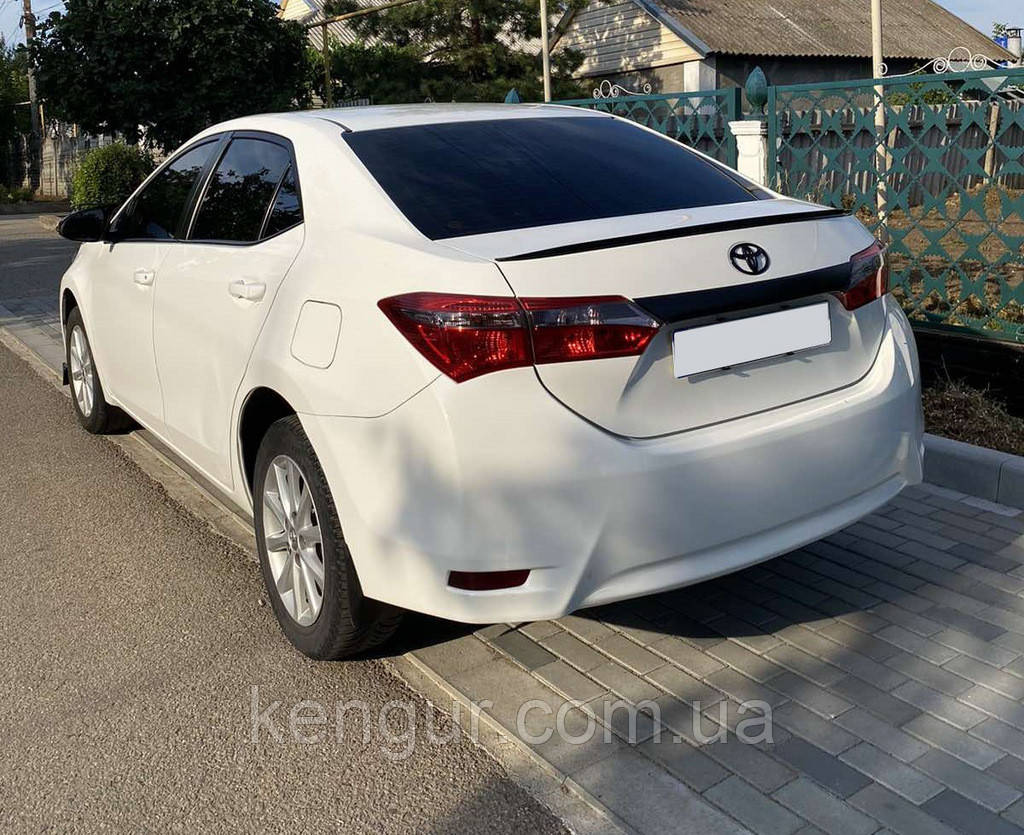 Спойлер LIP (Sunplex, чорний) (118см *6,4см) для Toyota Corolla 2013-2019 рр, фото 1