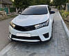Накладка на передній бампер ЛИП (чорна) для Toyota Corolla 2013-2019 рр, фото 3