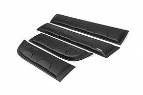 Молдинги гладкі (4 шт, пластикові) EuroCap - Туреччина для Dacia Duster 2008-2018 рр