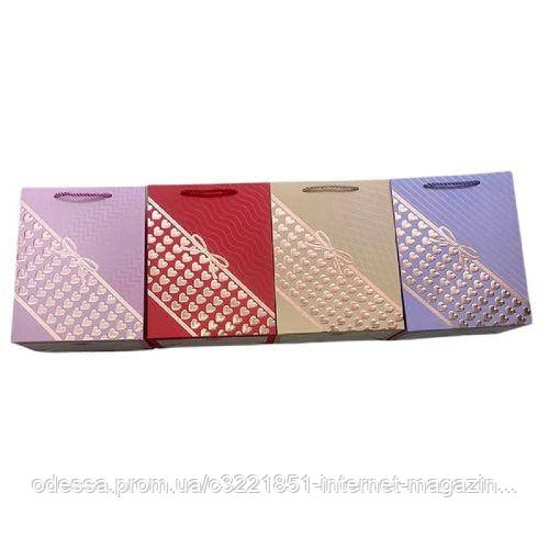 Пакет подарунковий паперовий S "Heart" 18*24*8.5см [Склад зберігання: Одеса №3]