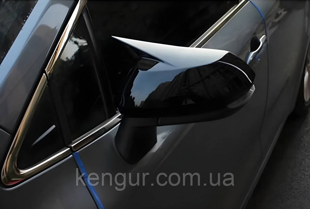 Накладки на дзеркала BMW-Style (2014-2025, 2 шт) для Toyota Avensis рр, фото 1