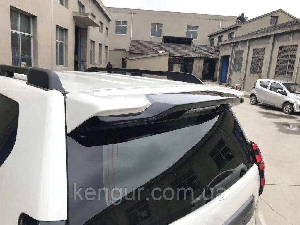 Спойлер вставка (поверх рідного спойлеру) Білий колір для Toyota Land Cruiser Prado 150 2009-2023 рр, фото 1