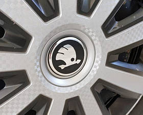 Наклейки на ковпачки 54мм (4шт) для Skoda