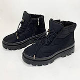 Модні жіночі ботильйони, Черевики в стилі casual, Жіночі демісезонні бутси утеплені челсі EX-51, фото 6