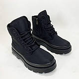 Черевики ботильйони жіночі утеплені 38р, Жіночі оригінальні черевики демісезонні бутси KC-66, фото 5