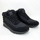 Текстильні кросівки термо на зиму 43р, Кросівки утеплені хутром зимові на кожен день CF-58, фото 7