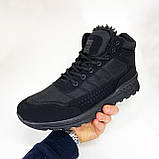 Осіннє утеплене взуття, Теплі зимові кросівки чоловічі хутро, Кросівки для прогулянок взимку EM-61, фото 4