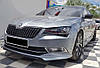 Передня Lip накладка DPT V-1 (2015-2020, чорний глянець) для Skoda Superb рр, фото 4