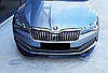 Передня Lip накладка DPT V-3 (2015-2020, чорний глянець) для Skoda Superb рр, фото 2