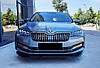 Передня Lip накладка DPT V-3 (2015-2020, чорний глянець) для Skoda Superb рр, фото 5
