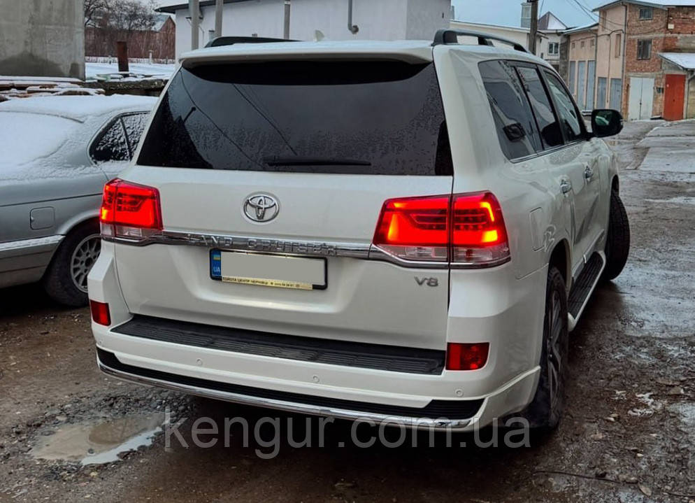 Задній бампер 2016-2025 під фарбування (Китай) для Toyota Land Cruiser 200 рр, фото 1