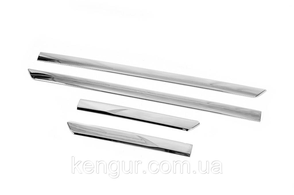 Молдинги дверей хром (4 шт) для Toyota Land Cruiser 300 2021- рр, фото 1
