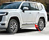 Молдинги дверей хром (4 шт) для Toyota Land Cruiser 300 2021- рр, фото 3