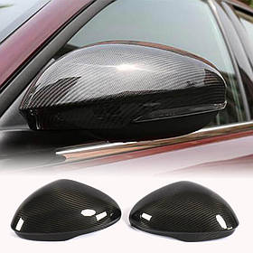 Накладки на дзеркала (Сухий карбон) для Alfa Romeo Giulia 2016-2022 рр