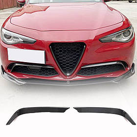 Накладки на протитуманки (для Base, Карбон) для Alfa Romeo Giulia 2016-2022 рр