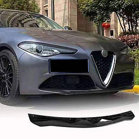 Накладка на передній бампер Lip V2 (для Base, Карбон) для Alfa Romeo Giulia 2016-2022 рр